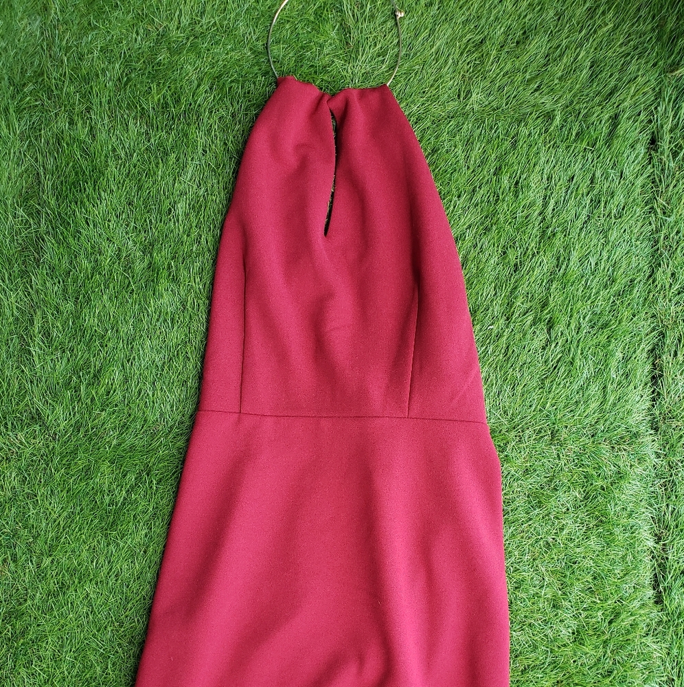 Lulus Red Wine Cocktail Mini Dress